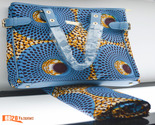 B2A Ankara Handbags & Matching Kitenge Wrap/Sarong