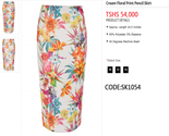 Floral Pencil Skirts