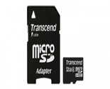 MicroSDHC Class 2 (Standard) 4GD - 16GB with Adapter