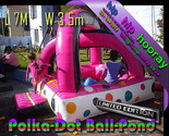 Polka Dot Inflatable Ball Pond