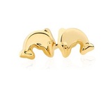 Gold Dolphin Studs