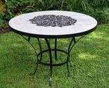Round Tiled Table