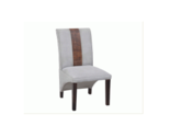 Leather And Canvas Dining Chair