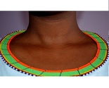Orange & Green Kalenjin Necklace