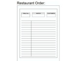 Restaurant Order Pads