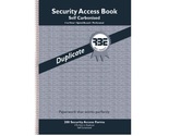 Duplicate A4 Security Acces Books