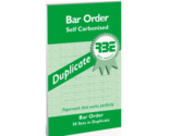 Duplicate & Triplicate Bar Order Pads
