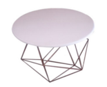 White Octagon Side Table