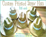 Custom Printed Straw Hats